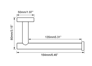 Portasciugamani di alta qualità di fabbrica nuovo stile SUS304 in acciaio inox porta <span class=keywords><strong>carta</strong></span> igienica finitura nera - Product Image 6