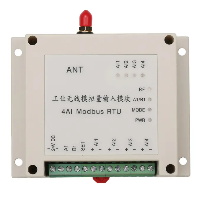 Módulo de entrada sem fio Modbus IO Módulo RS485 Controle de borda sem fio PLC SCADA Gateway Módulo de saída analógica sem fio AI/AO 4AO