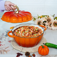 Cookwin oranye berenamel pot labu peralatan dapur berkualitas tinggi Casserole labu besi cor Oven Belanda