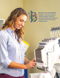 Nouvelle machine à broder informatisée domestique à 1 tête, modèle EM-1010, 10 aiguilles, pour broderie sur casquettes/objets plats/T-shirts - Product Image 3
