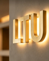 Enseigne lumineuse 3D personnalisée à lettres canal LED, logo rétroéclairé, panneau en acrylique écologique pour intérieur/bureau/magasin de détail