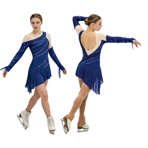 Trajes de patinaje artístico para mujer, vestidos de baile para gimnasia, baile latino, baile de salón, práctica de danza, disfraces de danza al por mayor - Product Image 2