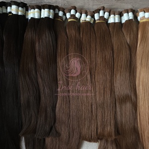 Produit capillaire haut de gamme 22 24 26 28 pouces en vrac de cheveux humains extensions de cheveux en vrac vietnamiens <span class=keywords><strong>prix</strong></span> de gros de couleur claire - Product Image 5