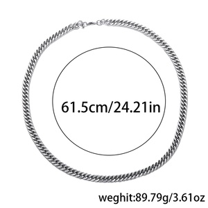 Collar de Acero de Titanio Encriptado, Pulsera de Acero de Titanio Estilo Hip <span class=keywords><strong>Hop</strong></span>, Moda Masculina que No se Desvanece, Venta al por Mayor de Fabricante, Personalizado - Product Image 5