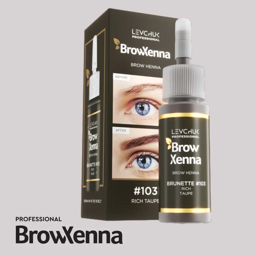 الحناء على براوز BrowXenna 1 قارورة ، (#103 الغنية رمادي داكن)