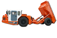 Camion benne minier articulé robuste pour usage souterrain UK-20, véhicule de transport minier de Yantai Xingtuo Machinery pour tunnel de mine d'or