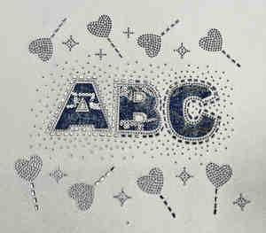 Transferts thermocollants imprimables Dgtopaz Factory Wholesaler : lettres et cœurs style américain pour vêtements en tissu - Product Image 2