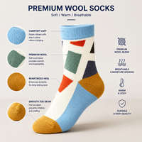 Chaussettes en laine unisexes de haute qualité, douces, thermiques, confortables, chaudes, épaisses, mode, hiver, homme, femme