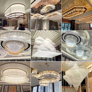 <span class=keywords><strong>Lampadario</strong></span> <span class=keywords><strong>Moderno</strong></span> Artistico a Nastro, Grande Lampada a Sospensione LED per Hall di Hotel, Sale Banchetti e Progetti di Interni di Lusso - Product Image 5
