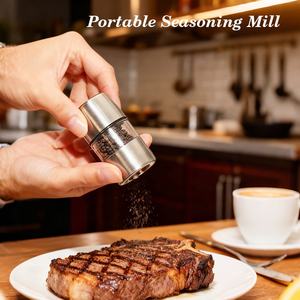 Molinillo <span class=keywords><strong>de</strong></span> especias Mini <span class=keywords><strong>de</strong></span> acero inoxidable personalizado al por mayor <span class=keywords><strong>de</strong></span> calidad superior, molinillo Manual acrílica <span class=keywords><strong>de</strong></span> <span class=keywords><strong>sal</strong></span> y pimienta, juego <span class=keywords><strong>de</strong></span> molinillo <span class=keywords><strong>de</strong></span> especias - Product Image 5