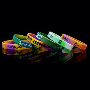 Bracelets en silicone personnalisés Créez vos propres bracelets en caoutchouc avec message ou logo Bracelet personnalisé de haute qualité - Product Image 6