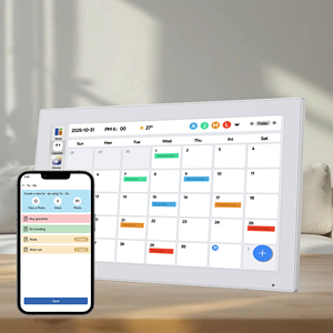 Cadre photo intelligent 21,5 pouces neuf avec calendrier, écran tactile HD 1080P, prise en charge MP3, vidéo et Wi-Fi sans fil – Vente en gros usine - Product Image 2