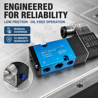Válvula Solenoide Doble de 5/2 Vías 4M310-10 NAMUR, Válvula Piloto Neumática con Puerto G1/4, DC24V para Actuador Neumático y Automatización