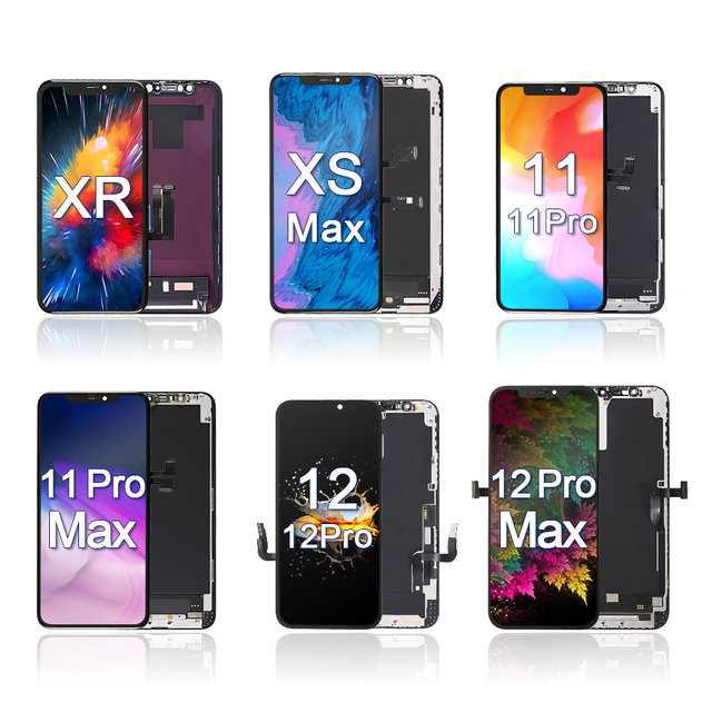 LCD OLED Screen for iPhone 11 12 13 14 Pro Max Replacement Digitizer Touch Screen for iPhone X Xr Xs Se 6 7 8 Plus Display Lcd