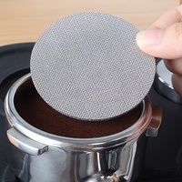 Saringan Kopi Puck Screen Ukuran Kustom yang Dapat Digunakan Kembali, Bahan Stainless Steel 316L Sintered Mesh, Disc Filter Espresso untuk Mesin Pompa Portafilter