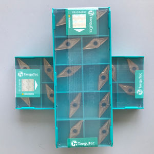 VNMG 160408 EM TT9080 Taegutecs Insertos de Carburo de Tungsteno para Torneado CNC Herramientas OEM Personalizadas Recubrimiento CVD Forma de Rombo 3 Años - Product Image 2