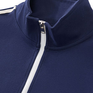 Sweat-shirt à capuche rayé tendance en gros personnalisable 340G, veste zippée décontractée, style preppy, streetwear - Product Image 2