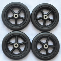 Poussette de bébé PP, roues eva en mousse pu, 2 pièces, 6 pouces