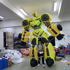 Costume gonflable <span class=keywords><strong>de</strong></span> marche jaune <span class=keywords><strong>de</strong></span> bourdon Costume gonflable <span class=keywords><strong>de</strong></span> transformateur <span class=keywords><strong>de</strong></span> robot pour le défilé - Product Image 4