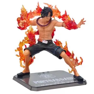 Een Gestuukte Portgas D Ace Battle Fire Action Figures Speelgoed Japan Anime Verzamelbare Beeldjes Pvc Model Speelgoed Voor Anime Minnaar Figurin