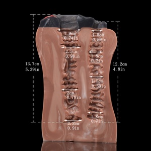 Masturbador Masculino de Doble Canal YOCY, Vagina Artificial de Silicona con Forma de Vagina y Ano de Caballo, Masturbador Masculino de Bolsillo - Product Image 4