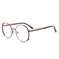 Nuevas Monturas de Gafas de Metal con Diseño de Moda Ojo de Gato para Todo Tipo de Rostro, Gafas con Patillas de Resorte