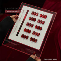 SUUSEEGEL 2026 Nouvelle Collection de 10 Couleurs Rouge Série Gel Ongles Effet Œil de Chat Designer Non Toxique Gel UV Bouteille Salon ODM/OEM Vente en Gros