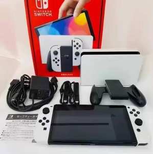 Achetez 5, obtenez 3 consoles Nintendo Switch OLED 32 Go avec manettes bleu néon et garantie internationale de 12 mois - Product Image 4