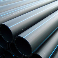 Tuyau en PE DN160 DN400 DN710, tuyau en plastique HDPE pour la conduite de gaz et d'irrigation