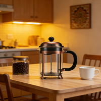 Nouveau produit phare 2025 : Cafetière à piston en acier inoxydable résistant à la chaleur pour la cuisine et la maison, usage commercial