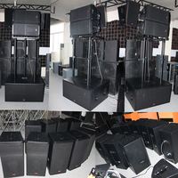 T.I Pro Audio equipo de sonido de escenario profesional mini altavoz de matriz de línea bidireccional de 12 pulgadas a prueba de agua para concierto