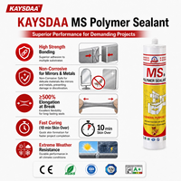 Sellador Híbrido de Polímero MS Premium de 250 ml para Ventanas y Puertas, Impermeable, Alta Elasticidad, Adhesivo Resistente a los Rayos UV