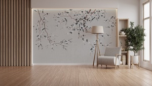 Ampiamente venduto decorazione murale commerciale Vintage francese fiore e uccelli parete carta da <span class=keywords><strong>parati</strong></span> impermeabile <span class=keywords><strong>per</strong></span> salone di bellezza - Product Image 6