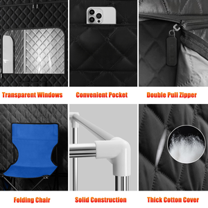 ساونا بخار منزلية كهربائية محمولة 3L للجسم بالكامل ساونا بسيطة مستقيم تستعد لتنحيف البشرة سبا صحي منزلي للرعاية الصحية - Product Image 4