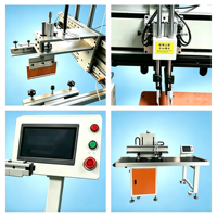 Nouvelle machine d'impression sérigraphique à plateau plat à grande vitesse Meichao avec convoyeur automatique pour l'impression de t-shirts, sacs de courses, cartes en papier et étiquettes