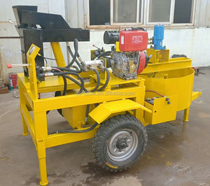 Máquina para Fabricar Bloques de Arcilla Intertrabados M7mi Sin Paletas, con Motor Diésel de 15 hp - Product Image 1