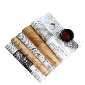 Hojas de <span class=keywords><strong>papel</strong></span> Deli a prueba de aceite impresas personalizadas <span class=keywords><strong>Papel</strong></span> <span class=keywords><strong>encerado</strong></span> Envoltura de alimentos <span class=keywords><strong>Papel</strong></span> desechable marrón de grado alimenticio a prueba de grasa - Product Image 5