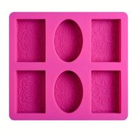 Moule en silicone écologique personnalisé en gros, 1 pièce, avec motif dentelle, pour gâteaux, savons, glaçons, marque OEM/ODM