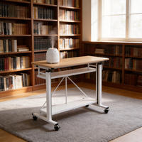 Table élévatrice portable moderne pour extérieur - Stand de vente multifonctionnel pliable en alliage d'aluminium et support d'ordinateur de bureau durable