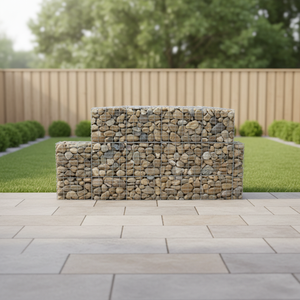 Caisses en gabions en treillis métallique galvanisé, cages en gabions soudées, utilisées <span class=keywords><strong>pour</strong></span> l'aménagement paysager et les sièges de jardin. - Product Image 1