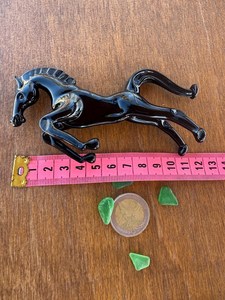 Figura de Caballo de Vidrio Soplado de Murano Hecha a Mano, Escultura de Animal Negro, Arte Tradicional, Decoración de Mesa, Decoración de Sala de Estar - Product Image 4