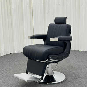 Fauteuil de Barbier Professionnel de Luxe Robuste, Hydraulique et Inclinable, Réglable pour Salons de Coiffure et Spas Commerciaux - Product Image 5