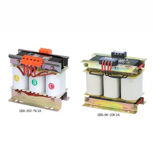 Transformateur d'isolation sec trois phases 380V à 220V en cuivre, 200 w SBK, transformateur de contrôle d'alimentation