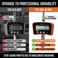 Balance numérique à double affichage pour grue 100kg-1000kg, LED 30mm, LCD 34mm, télécommande infrarouge, batterie rechargeable, OEM Junebreath OCS-M