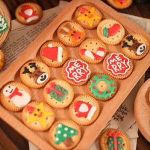 <span class=keywords><strong>Galletas</strong></span> Decoradas con Azúcar Glaseada para Fiestas Navideñas, <span class=keywords><strong>Galletas</strong></span> Americanas de Jengibre para Niños - Product Image 5