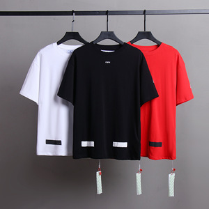 Camiseta de manga corta holgada unisex con diseño de flecha pintada y espalda hueca, estilo vintage, talla única, envío directo - Product Image 2