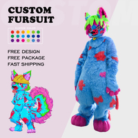 Costume de Fursuit Animal Personnalisé, Tenue de Cosplay Peluche, Mascotte en Peluche avec Tête, Pattes et Queue pour Événements Festifs