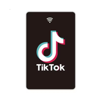 Individualisierte NFC RFID Visitenkarte mit Chip für Social Media, TikTok, Google Bewertungen, YouTube, Facebook, PVC ID IC Karte