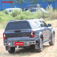 Capot rigide en alliage d'aluminium pour pick-up, avec portes latérales solides et rails de toit pour RAM 1500