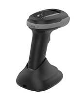 Lecteur de codes-barres 1D/2D QR sans fil robuste avec port USB, portée 2,4G 80m, 200 lectures/secondes, station de charge - En stock
